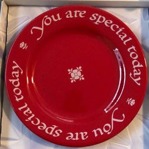 The Red Plate by Waechtersbach